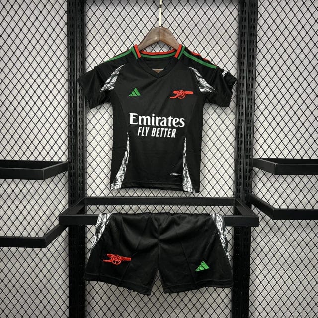 conjunto-infantil-do-arsenal-adidas-2024-away-2-fora-reserva-preto-verde-crianca-masculino-kids-menino-infanto-uniforme-original-oficial-lancamento-nova-2-4aeef2c0e42a3a96191718644985
