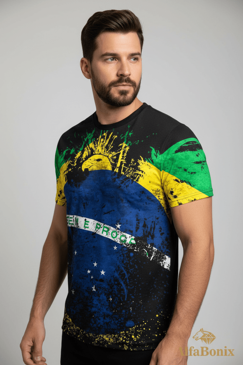 Camiseta Origens Brasil - Vista 3/4